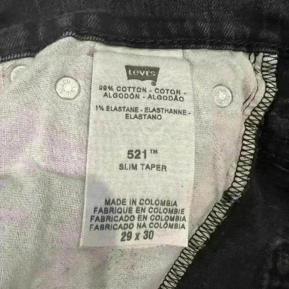 Levis 521 29x30 - Picture 3 of 6